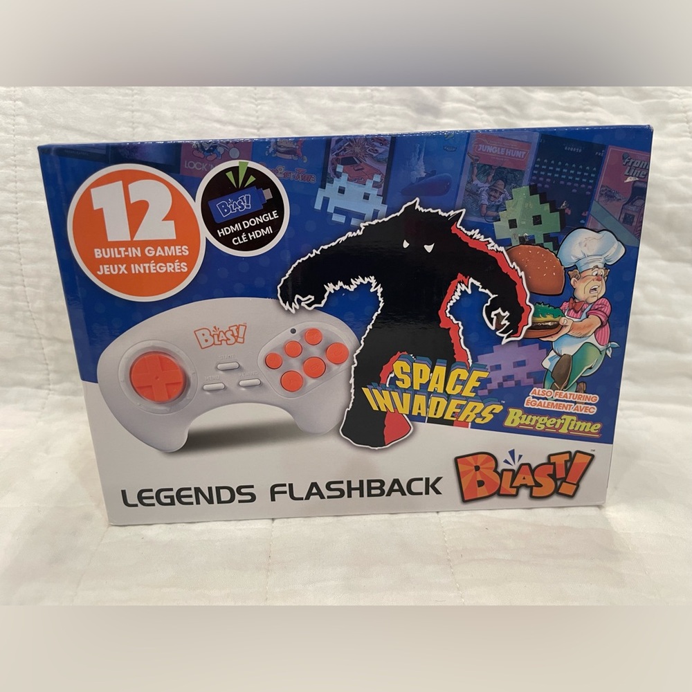 NEW IN BOX Legends Flashback Space Invaders Retro Console - White/Orange games